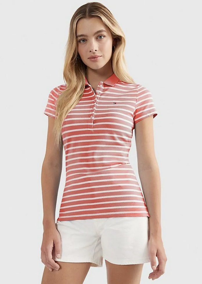 Tommy Hilfiger Slim Fit Stripe Polo