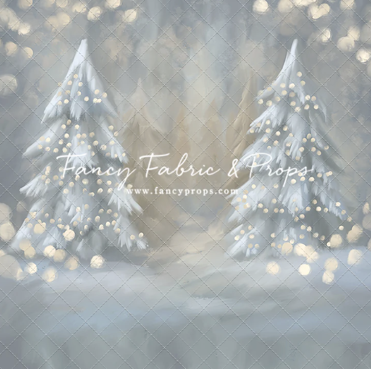 Backdrop Mystical Winter Trees - with Sweep Option