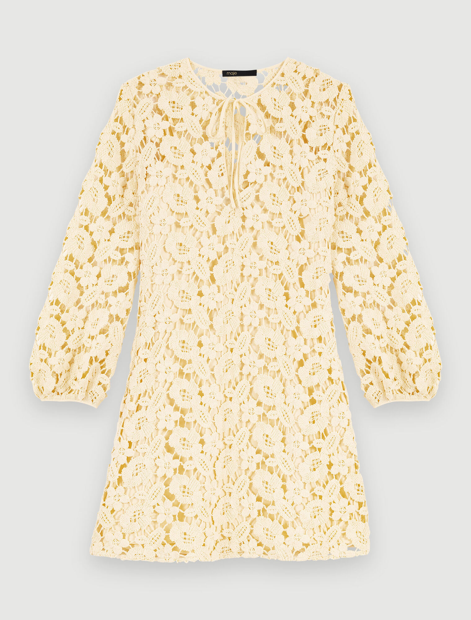 Maje Crochet short dress