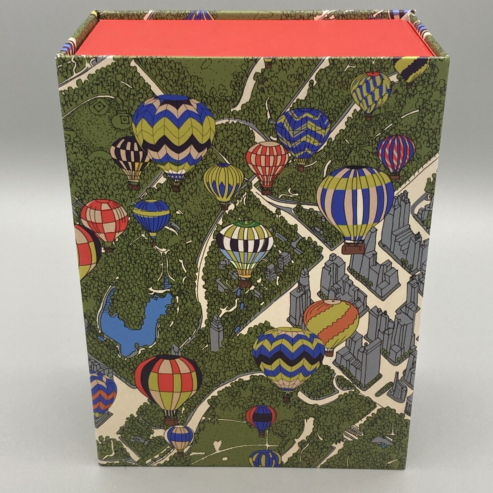 TORY BURCH WOOD PUZZLE - 100 PIECES - HOT AIR BALLOONS! BALLOONS IN THE SKY